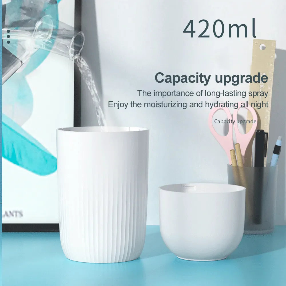 USB Mini Humidifier With 420ML Capacity Intelligent Anti-drying Cosmia.pk