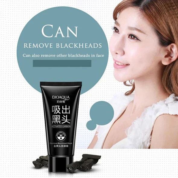Bioaqua Black Suction Activated Carbon Remove Blackhead Mas - 60g Bioaqua