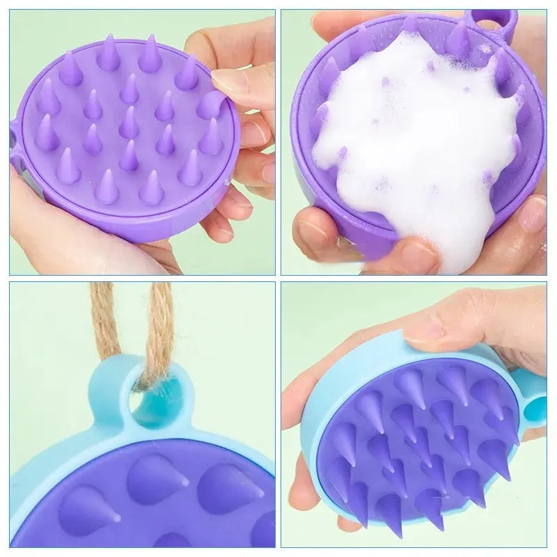 Portable Mini Silicone Hair Scalp Massage Comb Cosmia