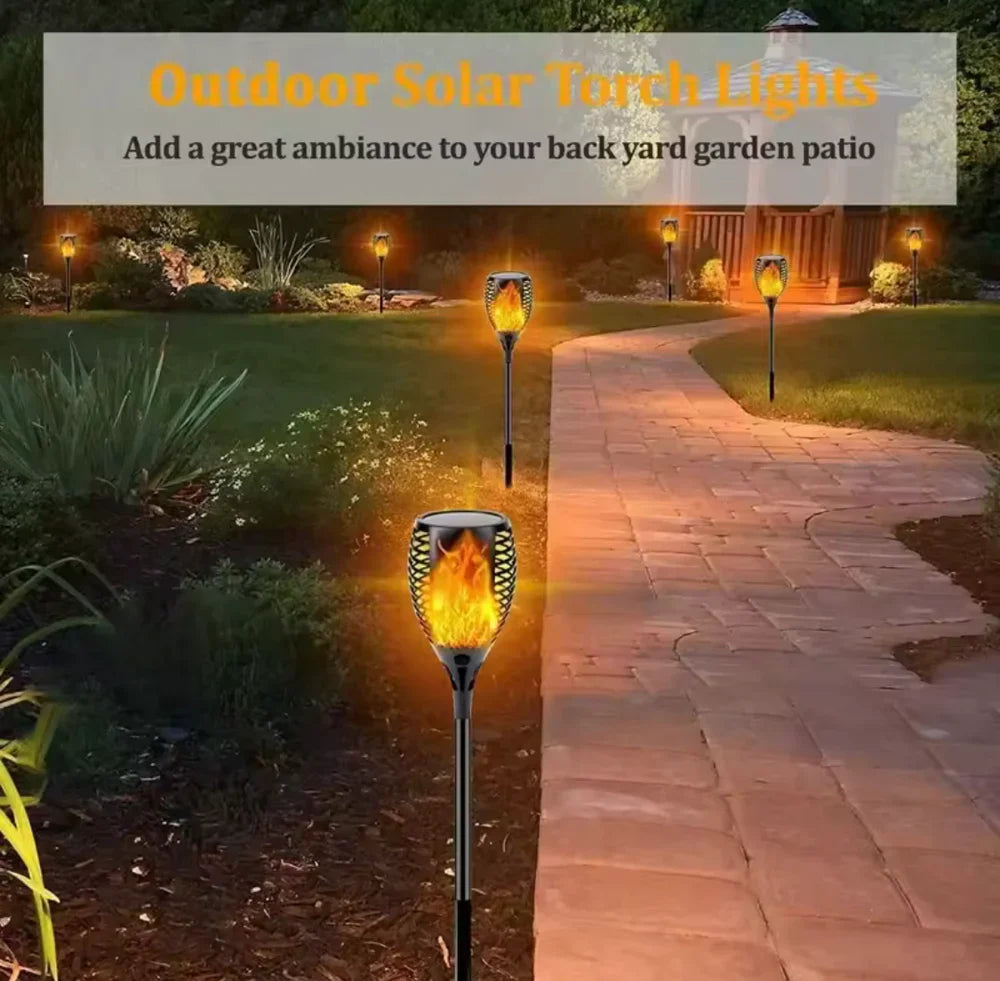 Outdoor Garden Solar Flickering Flame Light, Garden Yard Lamp, LED Cosmia.pk