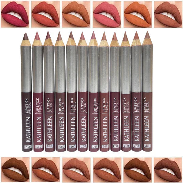 3 In 1 New Makeup Deal Kathleen 6 pcs Lip Liner Pencil +Sunisa 6pcs Cosmia.pk