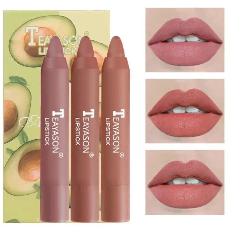 3pcs Teayason Velvet Matte Lipsticks Set Teayason