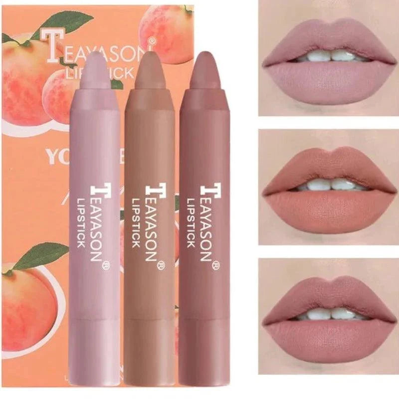 3pcs Teayason Velvet Matte Lipsticks Set Teayason