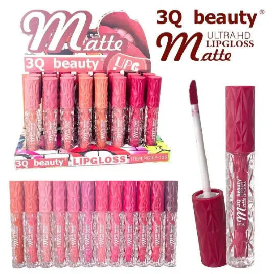 3Q Beauty Matte Lip Glosses 12 Pcs set 3Q Beauty