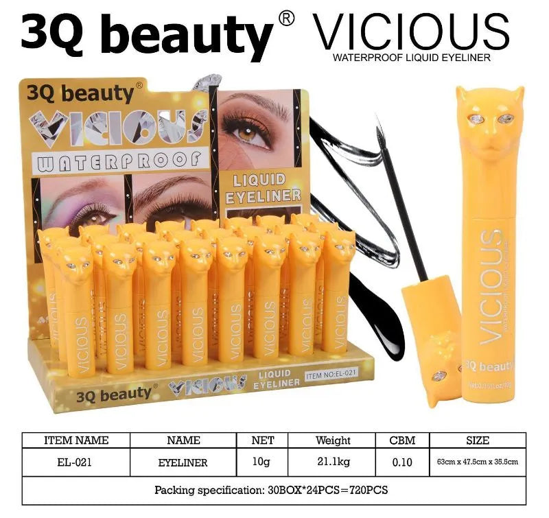 3Q Beauty Vicious Waterproof Liquid Eyeliner 3Q Beauty