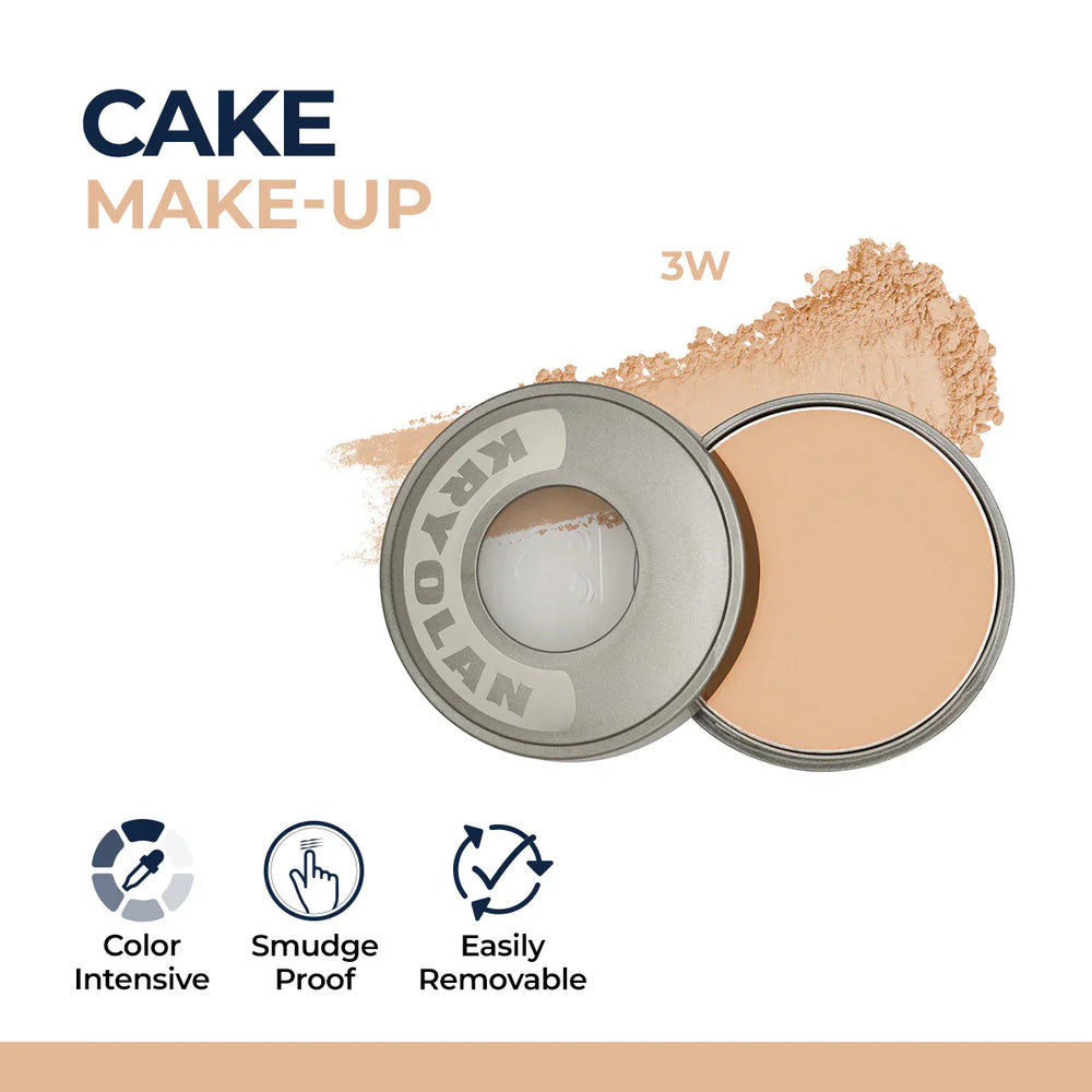 Kryolan Cake Makeup Wet and Dry Foundation and Face Powder Kryolan