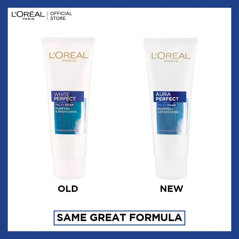 L'Oreal Paris Aura Perfect Milky Foam Face Wash 100 Ml Loreal Paris