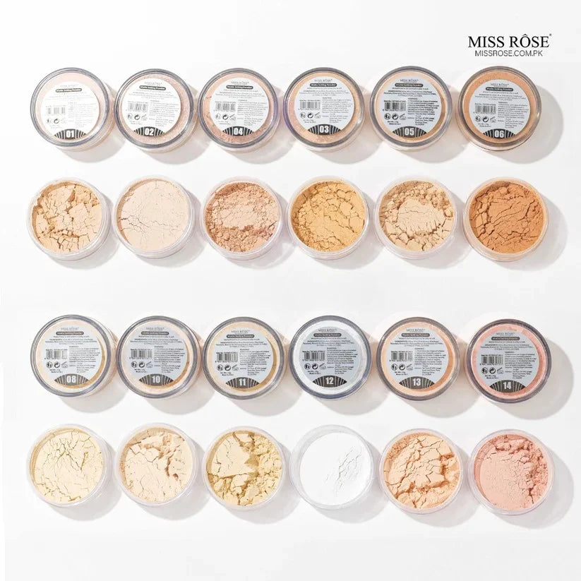 Miss Rose Luxury Rose Gold Matte Setting Powder Miss Rose