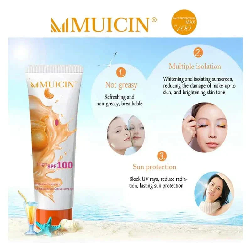 Muicin Broad Spectrum SPF-100 Sunblock – 40ml Muicin