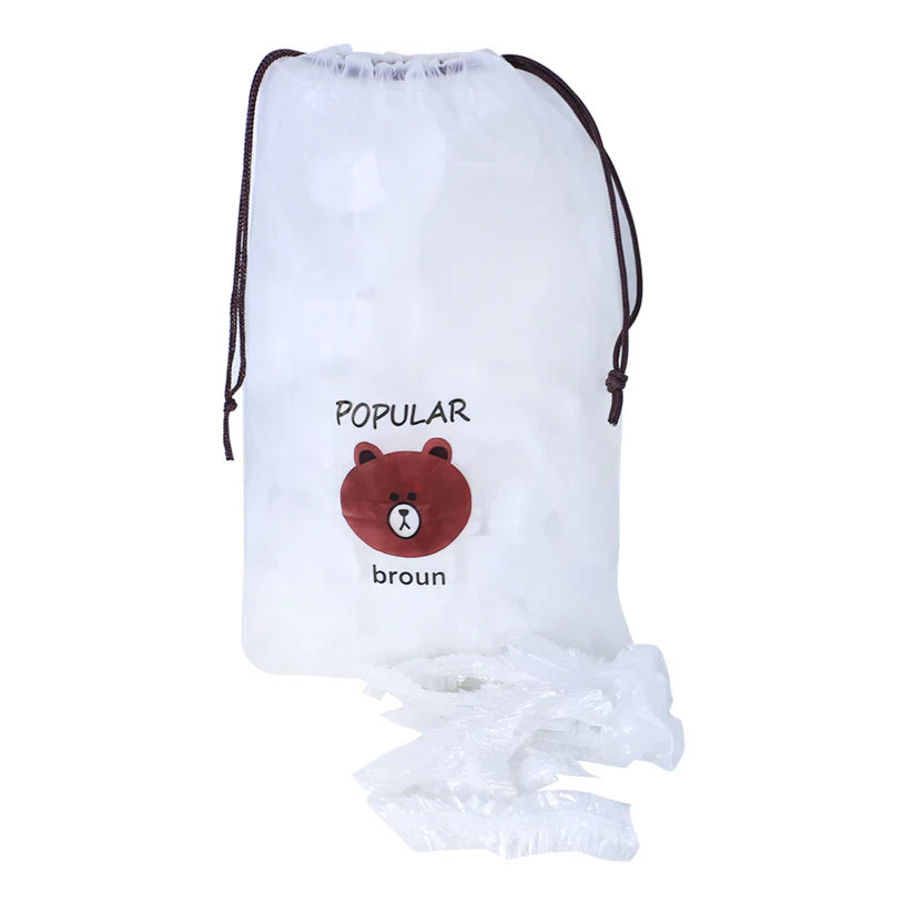 Disposable & Reusable Elastic Food Covers - 100 Pcs Cosmia.pk
