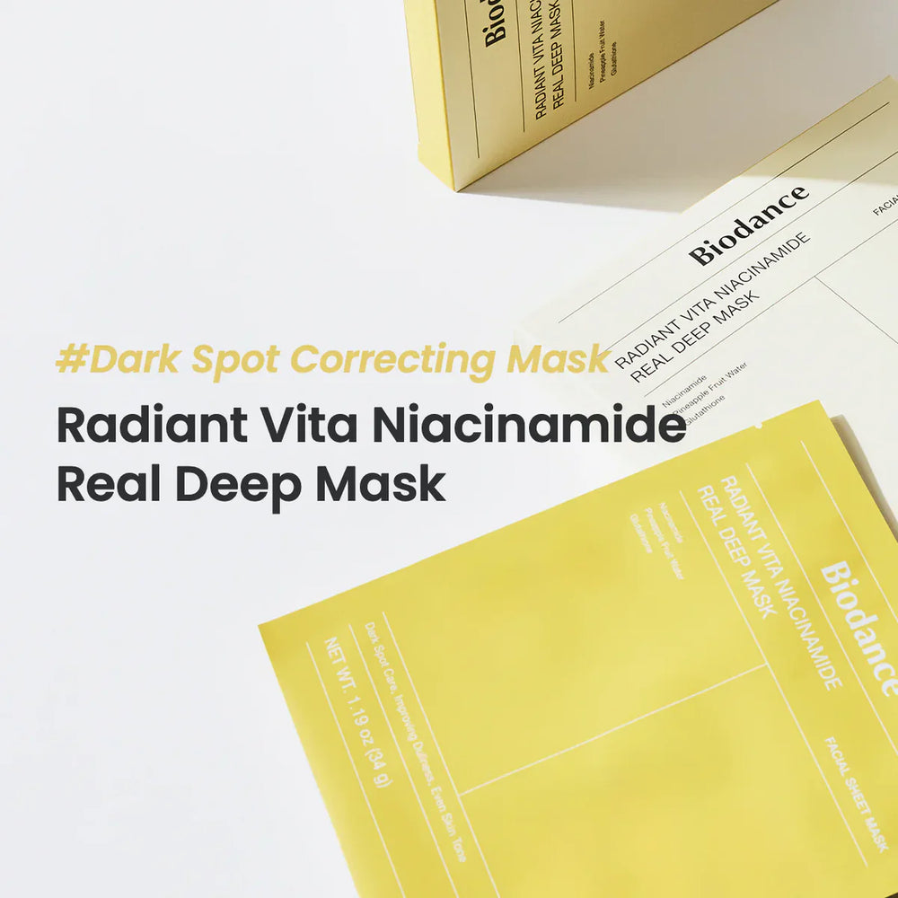 BIODANCE - Radiant Vita Niacinamide Real Deep Mask 34 g- Original Biodance