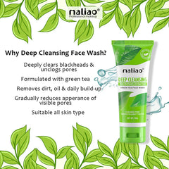 Maliao Deep Cleansing Green Tea Face Wash -130g Maliao