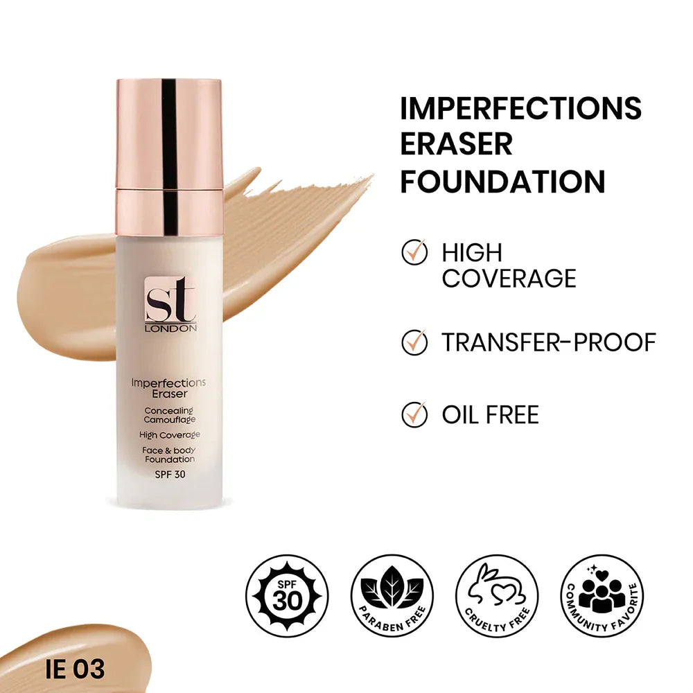 ST London Imperfection Eraser Concealing Foundation, SPF 30 ST London
