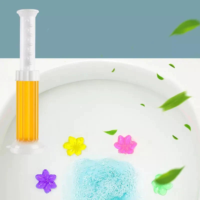 Toilet Freshener Cleaner Gel Flower Stamp Cosmia.pk