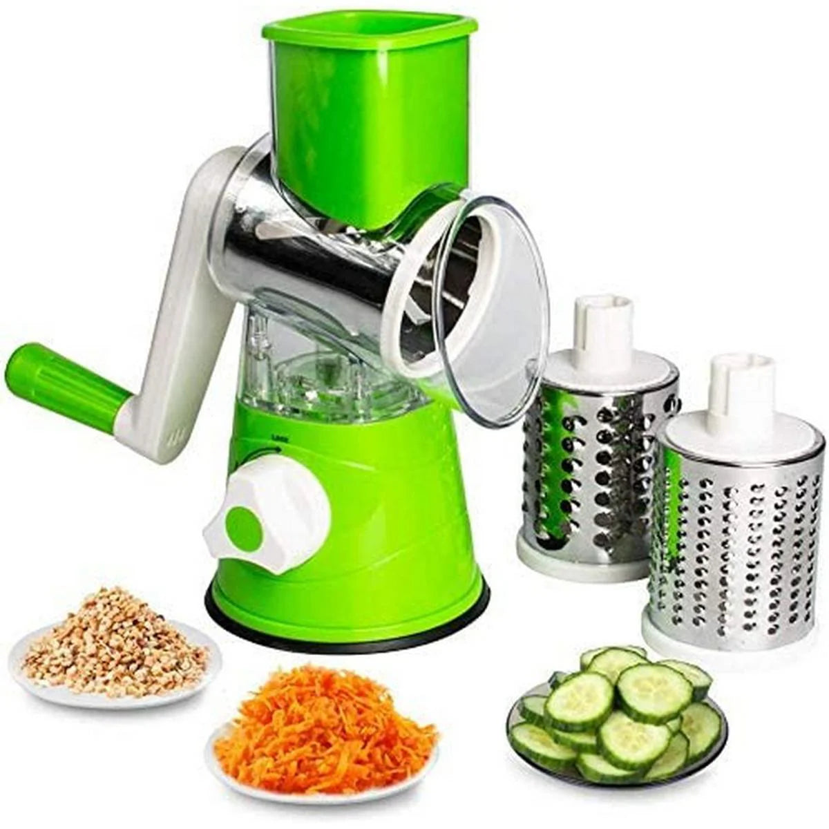 Manual, Hand-Crank Rotary Vegetable Cutter & Grater Cosmia.pk