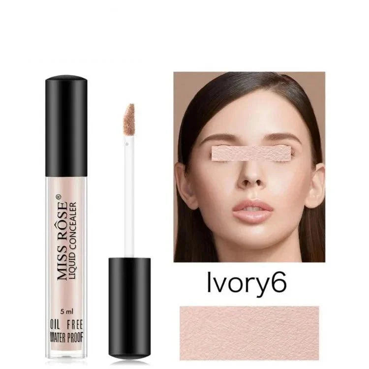 Miss Rose Oil Free Waterproof Liquid Concealer - 5ml Miss Rose