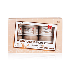 Bonito Rice Facial Kit, a 6-step skincare set Bonito