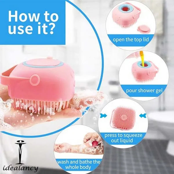 Soft Silicone Bath Brush Body Exfoliator Massage – For Smooth & Cosmia.pk