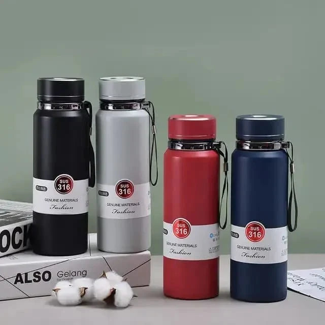 Stainless Steel Vacuum Bottle - 800ml (Random Color) Cosmia.pk