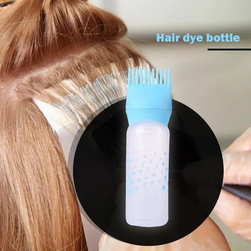 Empty Hair Dye Bottle - Reusable With Applicator Brush Bottles - 120ml Cosmia.pk