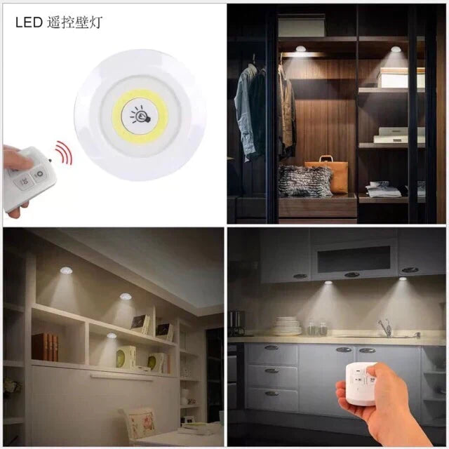 Set Of 3 Wireless Remote Control Night Light Cosmia.pk