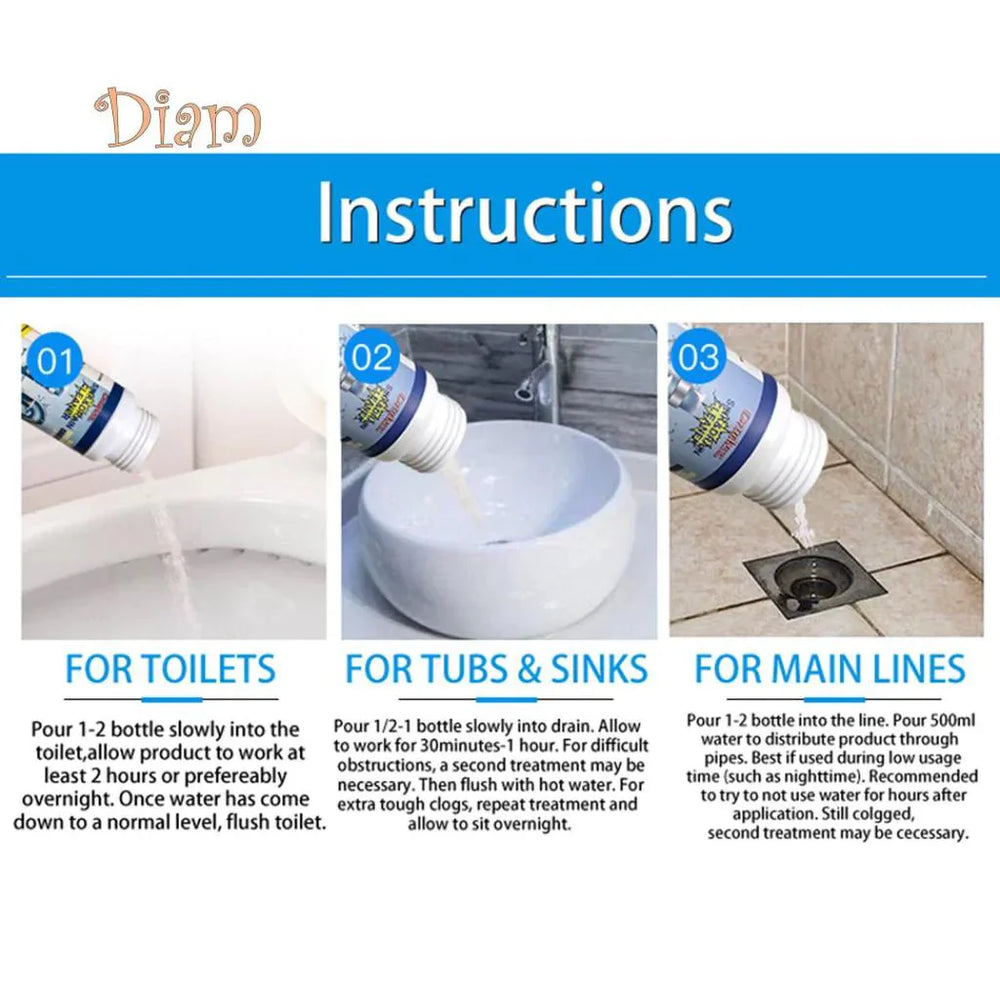 Powerful Drain & Sink Cleaner Powder - Each Cosmia.pk