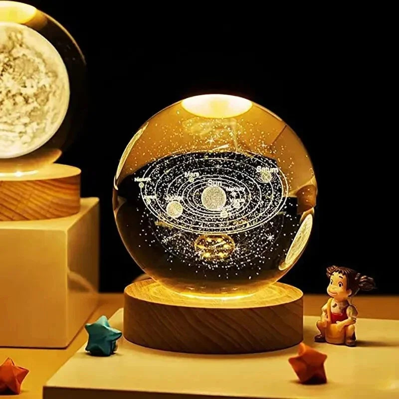 Glowing Crystal Ball Night Lamp Cosmia.pk
