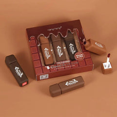 3Pcs Silky Chocolate Heng Fang Soft Matte Lipstick Heng Fang