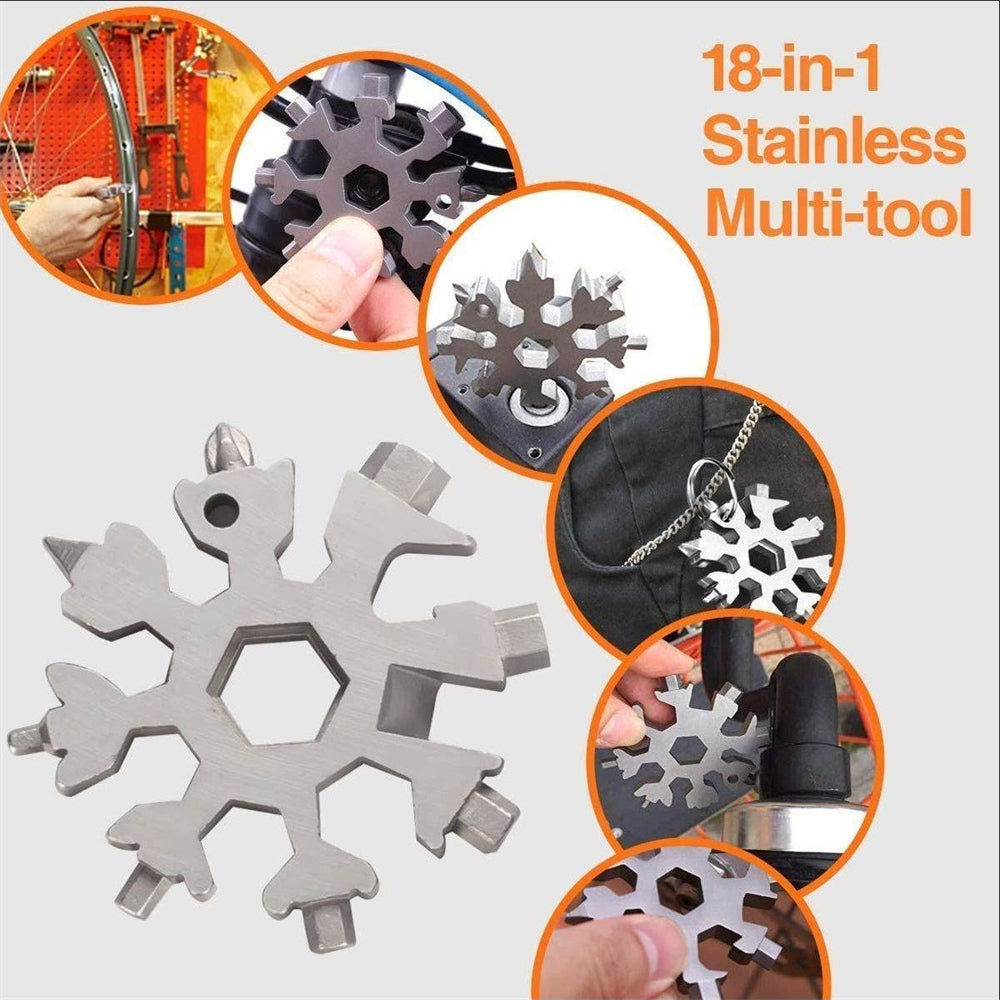 18-in-1 Snowflake Stainless Steel Screw Driver Multi-Tool Cosmia.pk