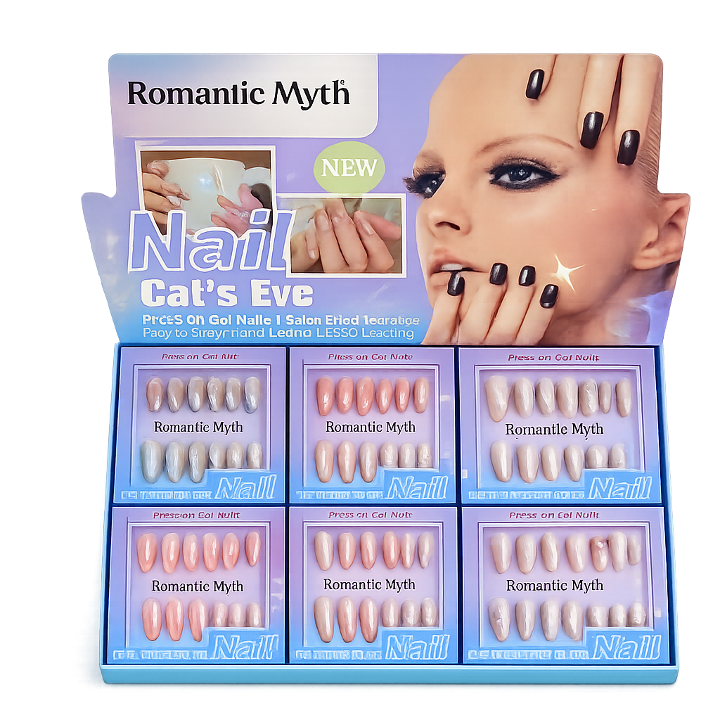 Romantic Myth Cat’s Eye Press-On Gel Nails Set Romantic Myth