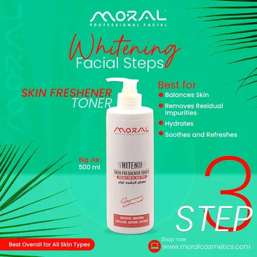 Moral Whitening Skin Fresher Toner - 500ml Moral