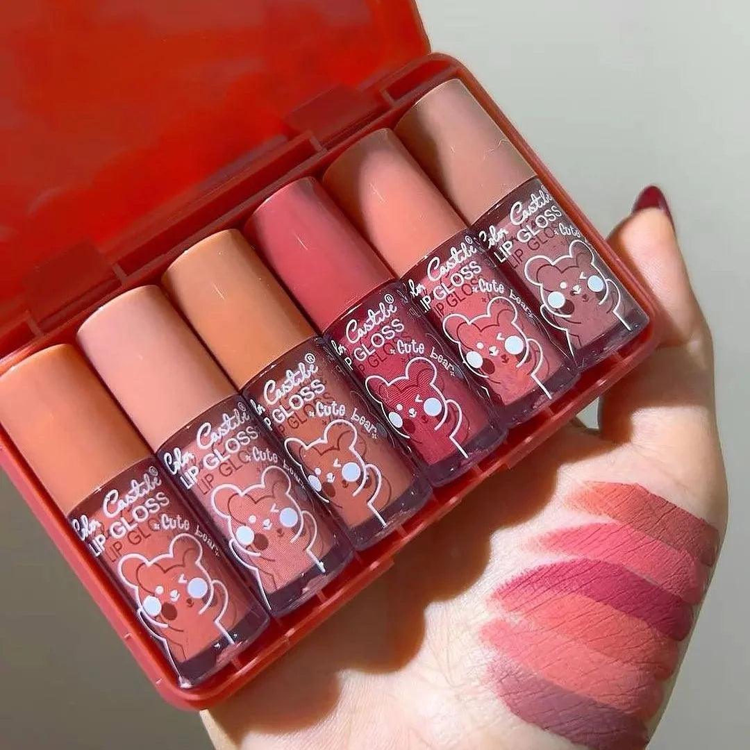 Color Castle Cute Bear Lip Glosses-Set of 6 Cute Bear