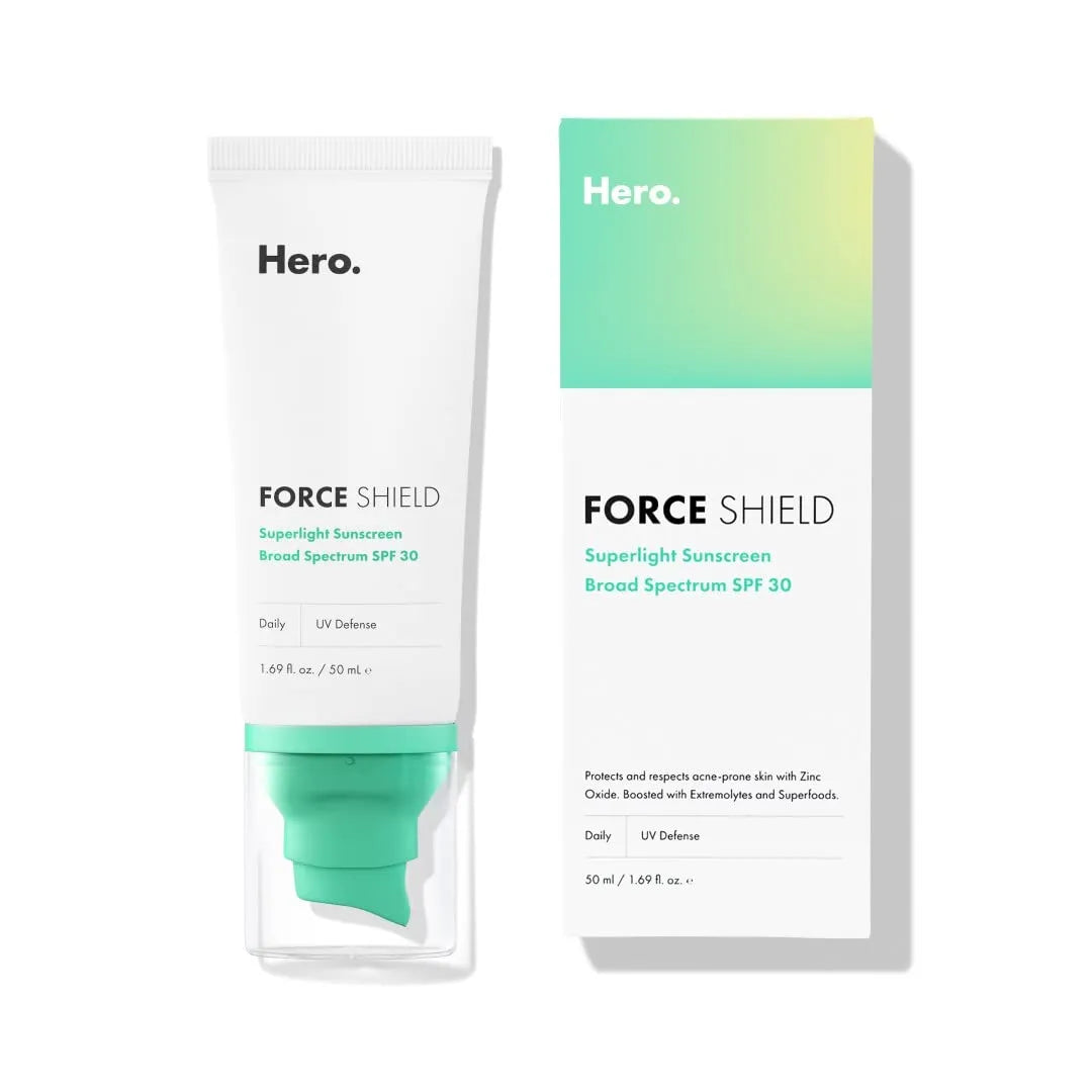 Hero Cosmetics Force Shield Superlight Sunscreen SPF 30 - 50ml Hero