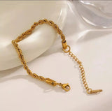 Stainless steel Rope Bracelet