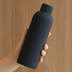 Generic Black Stainless Steel Vacuum Insulated Water Bottl - 500ml Cosmia.pk