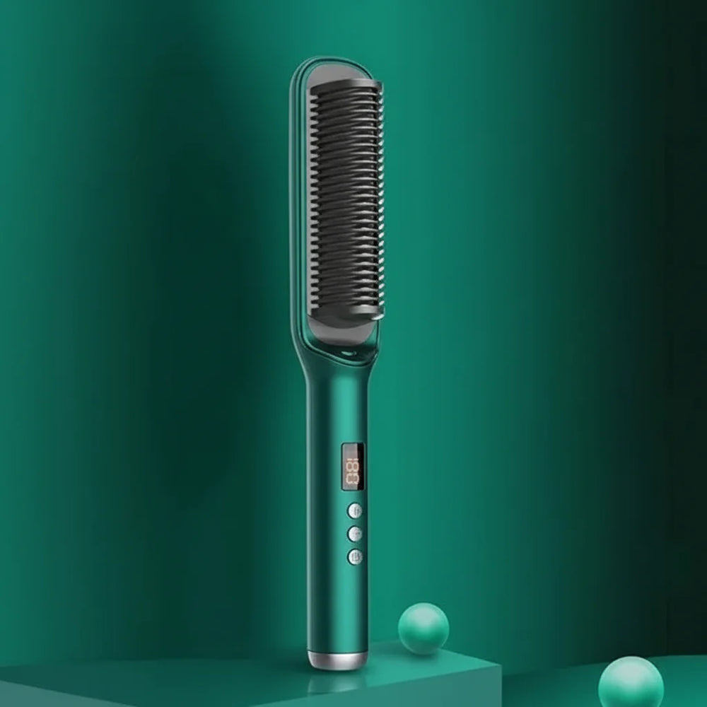 909 LED Hair Straightening Brush Cosmia.pk