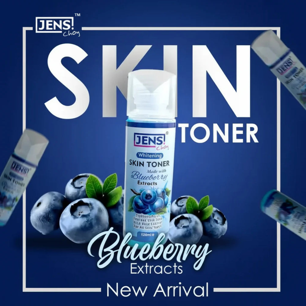 Jens Choy Whitening Skin Toner Infused with Blueberry Extracts - 120ml Jens