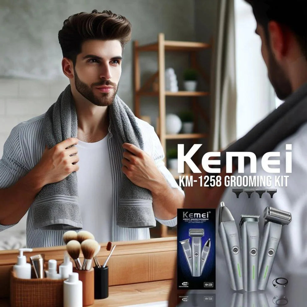 Kemei Professional 3in1 Men’s Grooming Heavy Duty Kit Kemei