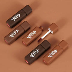 3Pcs Silky Chocolate Heng Fang Soft Matte Lipstick Heng Fang