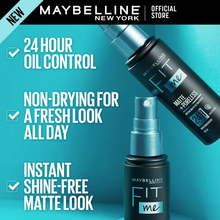 Maybelline New York Fit Me Matte + Poreless Setting Spray - 60ml Maybelline