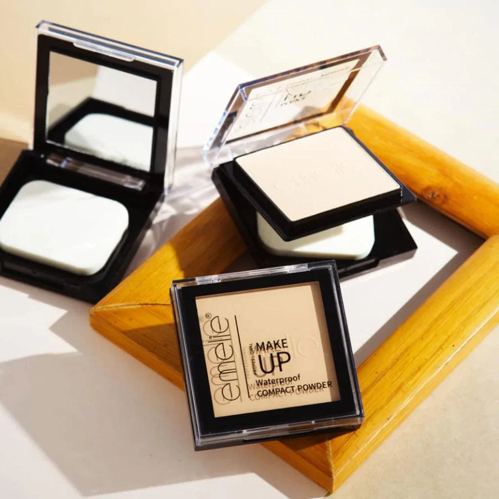 Emelie Makeup Waterproof Compact Powder Emelie