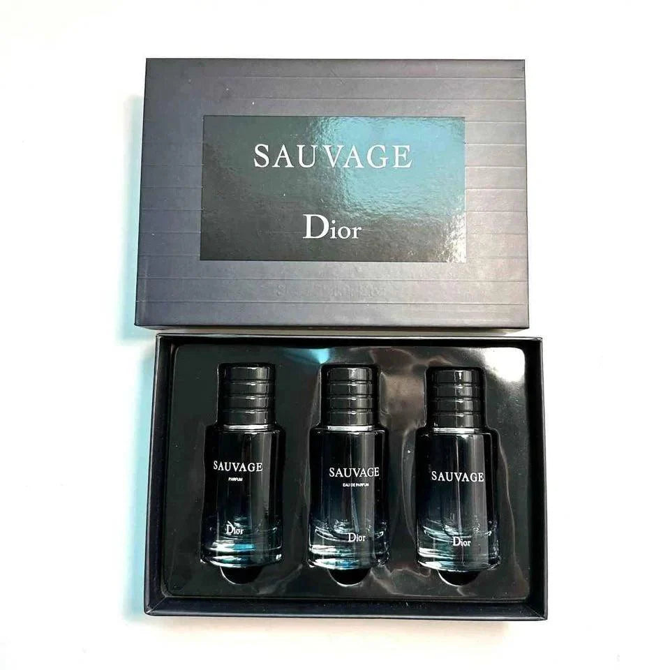 Dior Sauvage Gift Set for Men3-in-1 - 30ml  - Dubai - 100% Original Testers Dior
