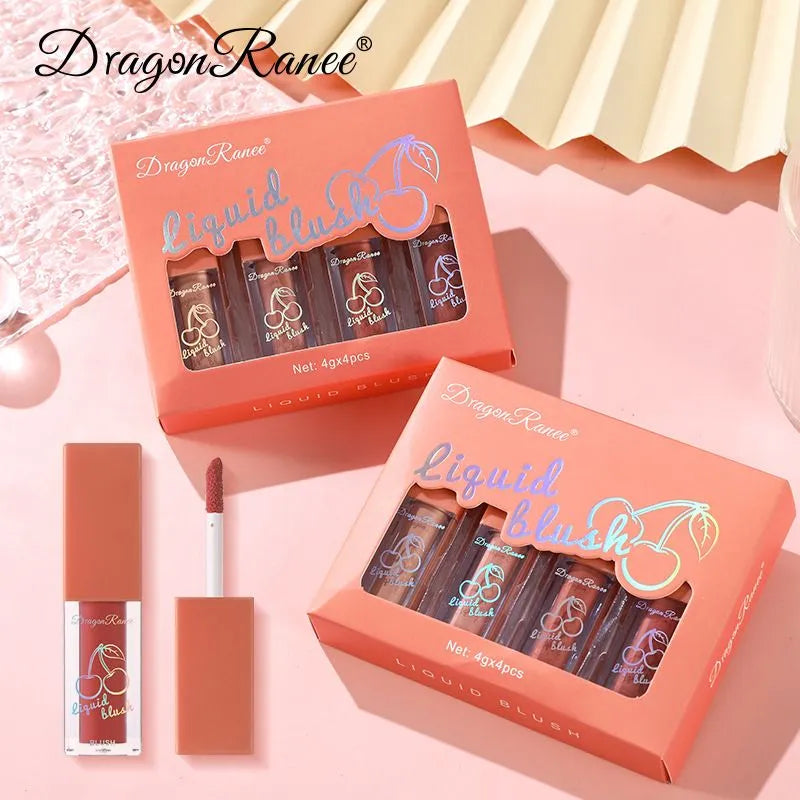 Dragon Ranee Fruit Juice Natural Shiny Liquid Blushes (4 pcs) Dragon Ranee