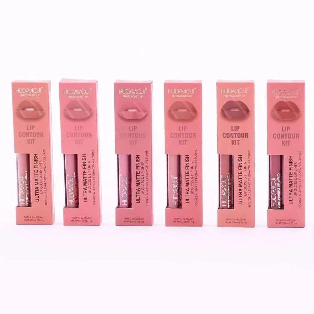 Hudamoji Lipgloss + Lip Pencil Huda Moji