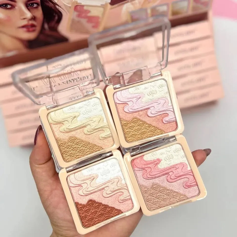 Anylady 4 in 1 Glow Fleur Highlighter 4 Pcs Set Any Lady