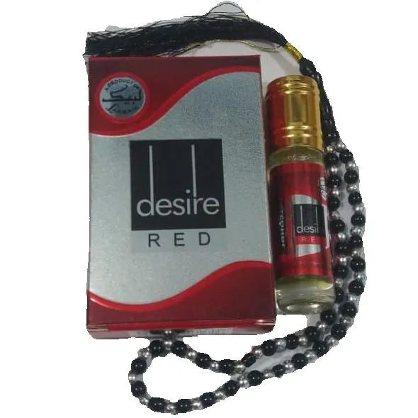 Original labbaik Desire Red attar With Tasbeeh - 6ml Labbaik