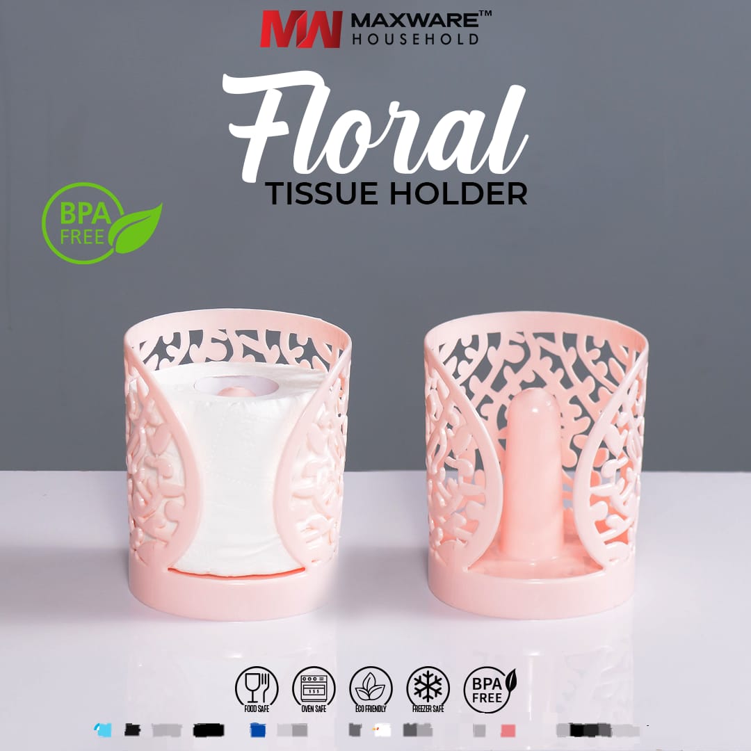 Maxware Household Floral Tissue Holder - Each maxware