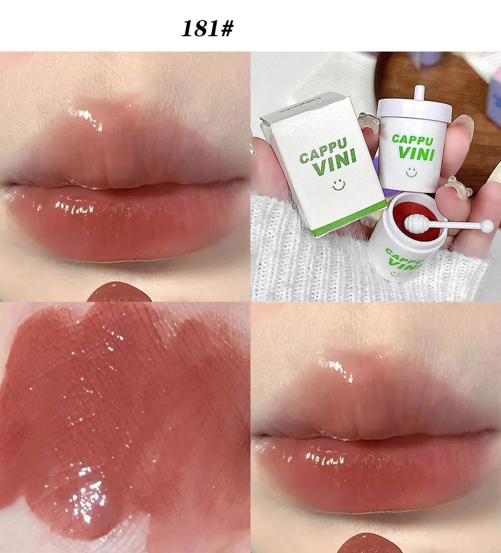 CAPPUVINI Stain-resistant Straw Cup Lip Gloss 3(Pcs) Set Cappuvini