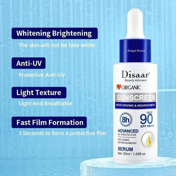 Disaar Sunscreen Serum – SPF 90 PA+++ - 50 ml Disaar