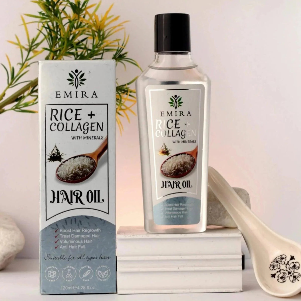 Emira Rice + Collagen Hair Oil Emira